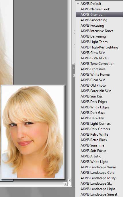 Presets list Presets list