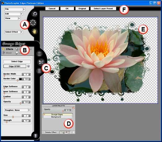 Photo/Graphic Edges interface Photo/Graphic Edges interface