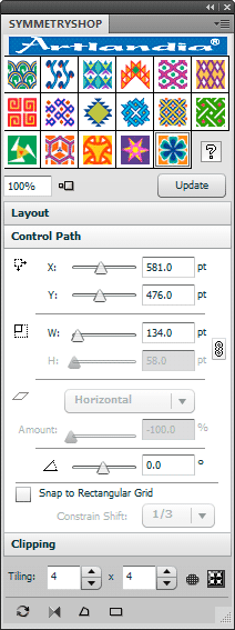 Control Path panel
