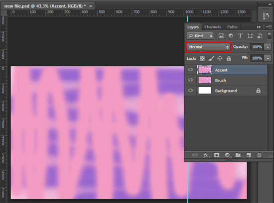 Accent layer made visible Accent layer made visible
