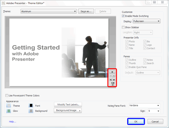 Adobe Presenter player customized Adobe Presenter player customized