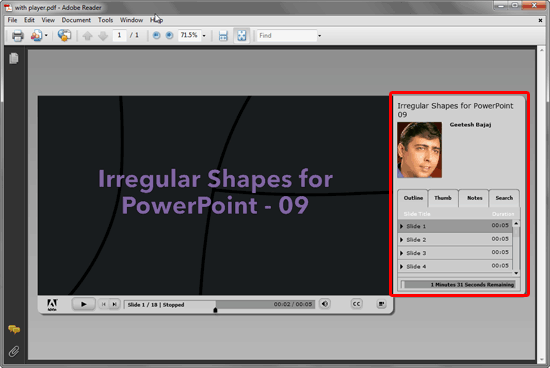 Create PDFs Containing Animation and Multimedia Using Adobe Presenter Create PDFs Containing Animation and Multimedia Using Adobe Presenter