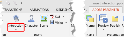 Interaction button down-arrow Interaction button down-arrow