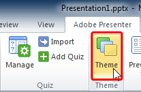 Theme button