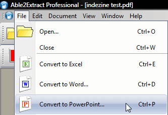 Convert to PowerPoint