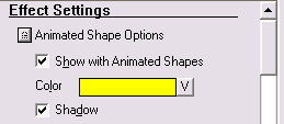 Animated Shape Options