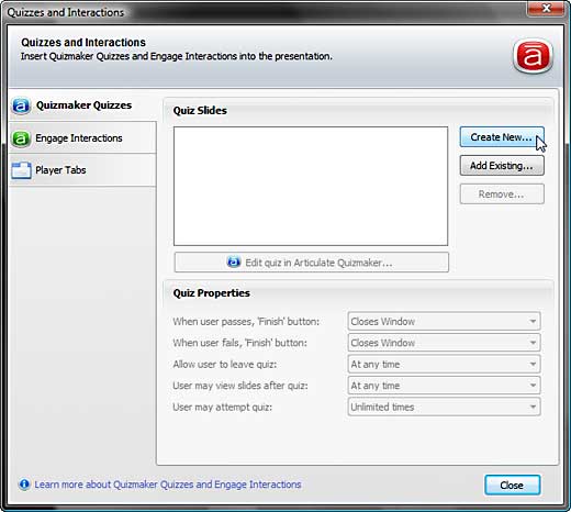 Insert Articulate Quizmaker Quiz Insert Articulate Quizmaker Quiz
