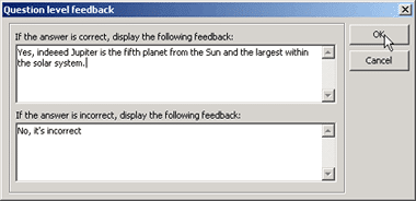 Question Level Feedback