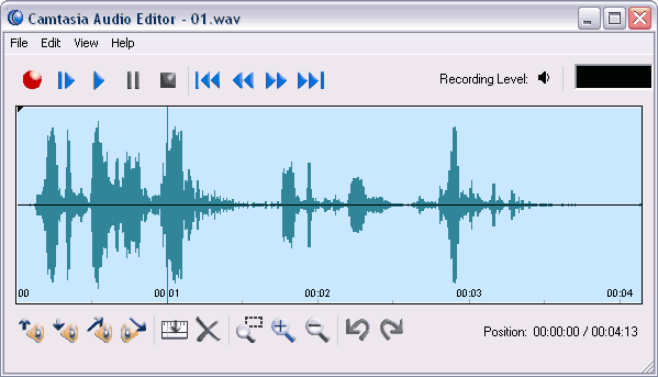 Camtasia Audio Editor