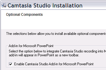 Camtasia Studio Installation