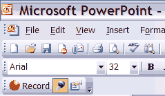 Camtasia Studio add-in within PowerPoint