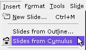 Slides from Cumulus option within PowerPoint Slides from Cumulus option within PowerPoint