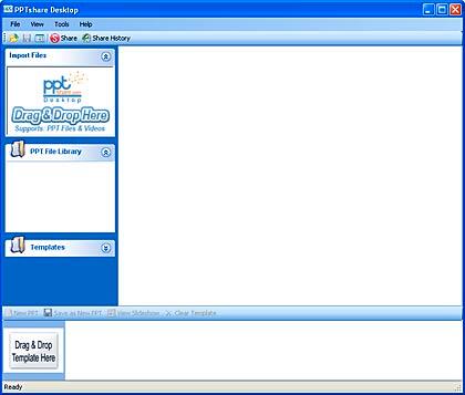 PPTShare Desktop interface