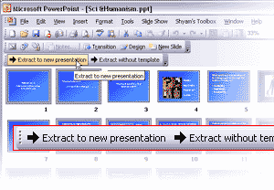 Extract to new presentation