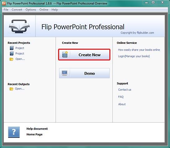 Flip PowerPoint Professional splash screen