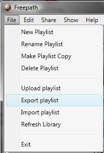 Export Playlist 