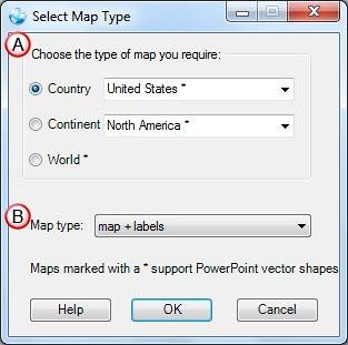 Select Map Type dialog box