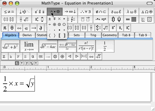 MathType Interface