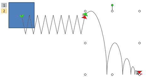 Positioning motion paths