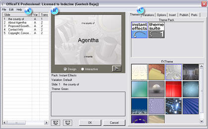 OfficeFX Interface with the FXThemes