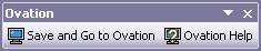 The Ovation Toolbar