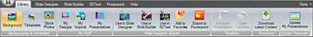 Library tab Library tab