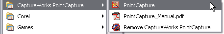 PointCapture toolbar