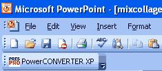 PowerCONVERTER XP Toolbar