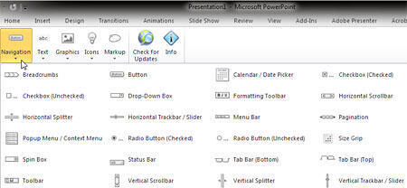 Navigation drop-down gallery Navigation drop-down gallery