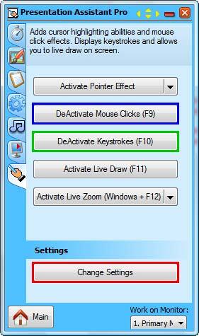 Deactivate Mouse Clicks and Keystrokes