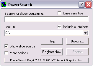 Using PowerSearch
