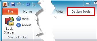 Design Tools tab of the Ribbon Design Tools tab of the Ribbon
