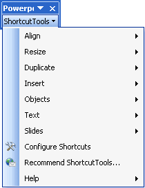 List of Shortcut Keys