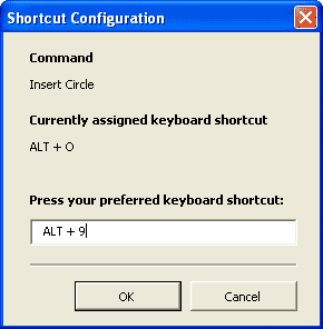 Change the shortcut keys