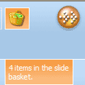 Slide basket icon
