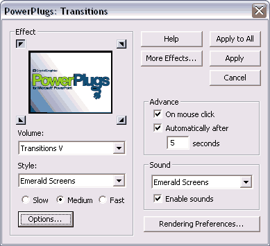 PowerPlugs: Transitions