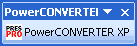 The PowerCONVERTER toolbar inside PowerPoint