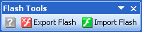 Flash Tools toolbar