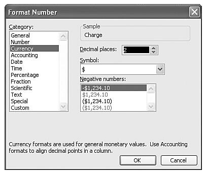 Customize the way numbers appear in this dialog box