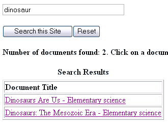 Search results are actually hyperlinks that link to pages that provide more information.