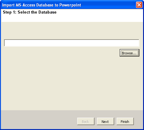 Importing an Access database Importing an Access database