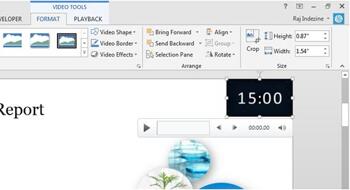 Slides with Countdown Timers in PowerPoint 2016 and 2013 for Windows