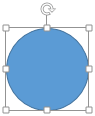 Click to insert circle shape