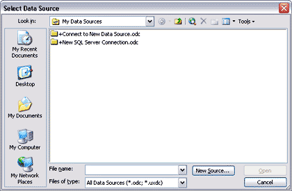 Select Data Source