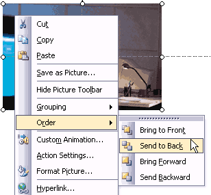 Send to back Send to back