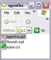 Presentation within a folder Presentation within a folder