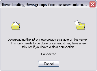 Downloading the list of newsgroups