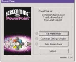 ScreenTime converts PowerPoint files into screen savers