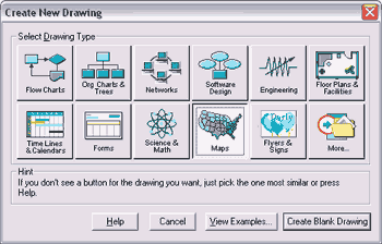 Create new drawing in SmartDraw 