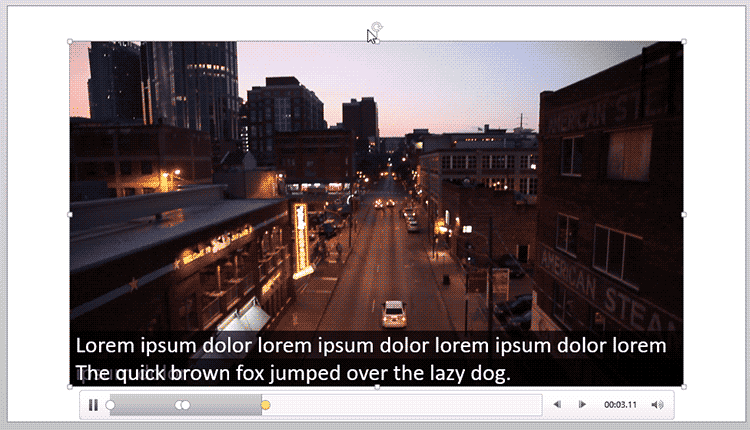 Video with captions in PowerPoint Video with captions in PowerPoint